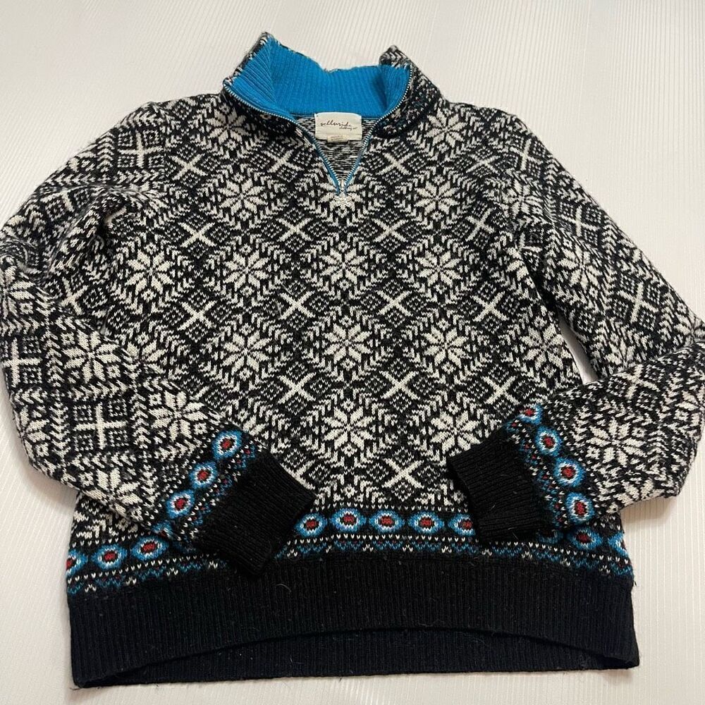 Telluride Clothing Co. Lambswool Alpaca Snowflake Sweater Size Small